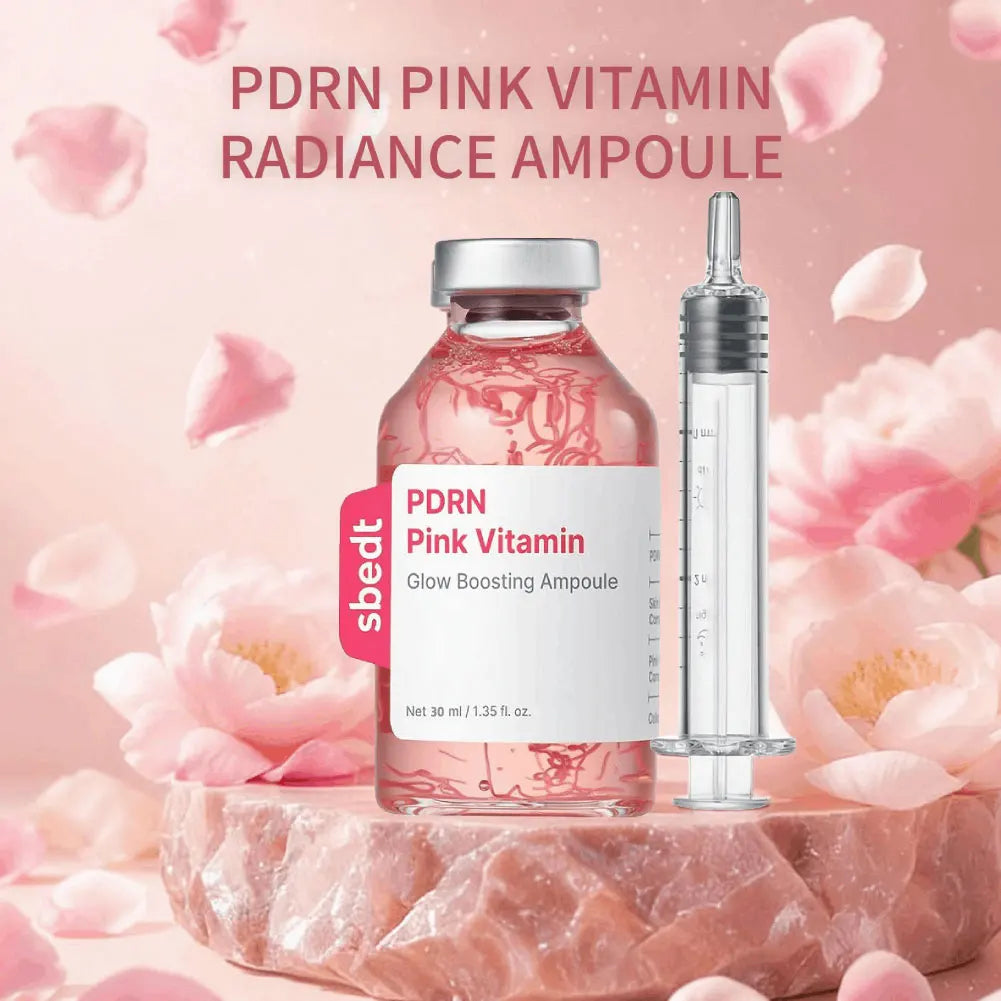 Collagen Peptide Pink PDRN Brightening Essence Ampoule Set Brightening Face Serum Oasis Select