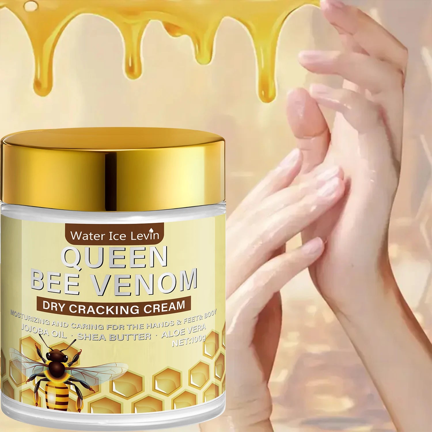 Bee Venom Cream with Retinol & Niacinamide – Dry Cracked Skin Body Repair Cream Oasis Select