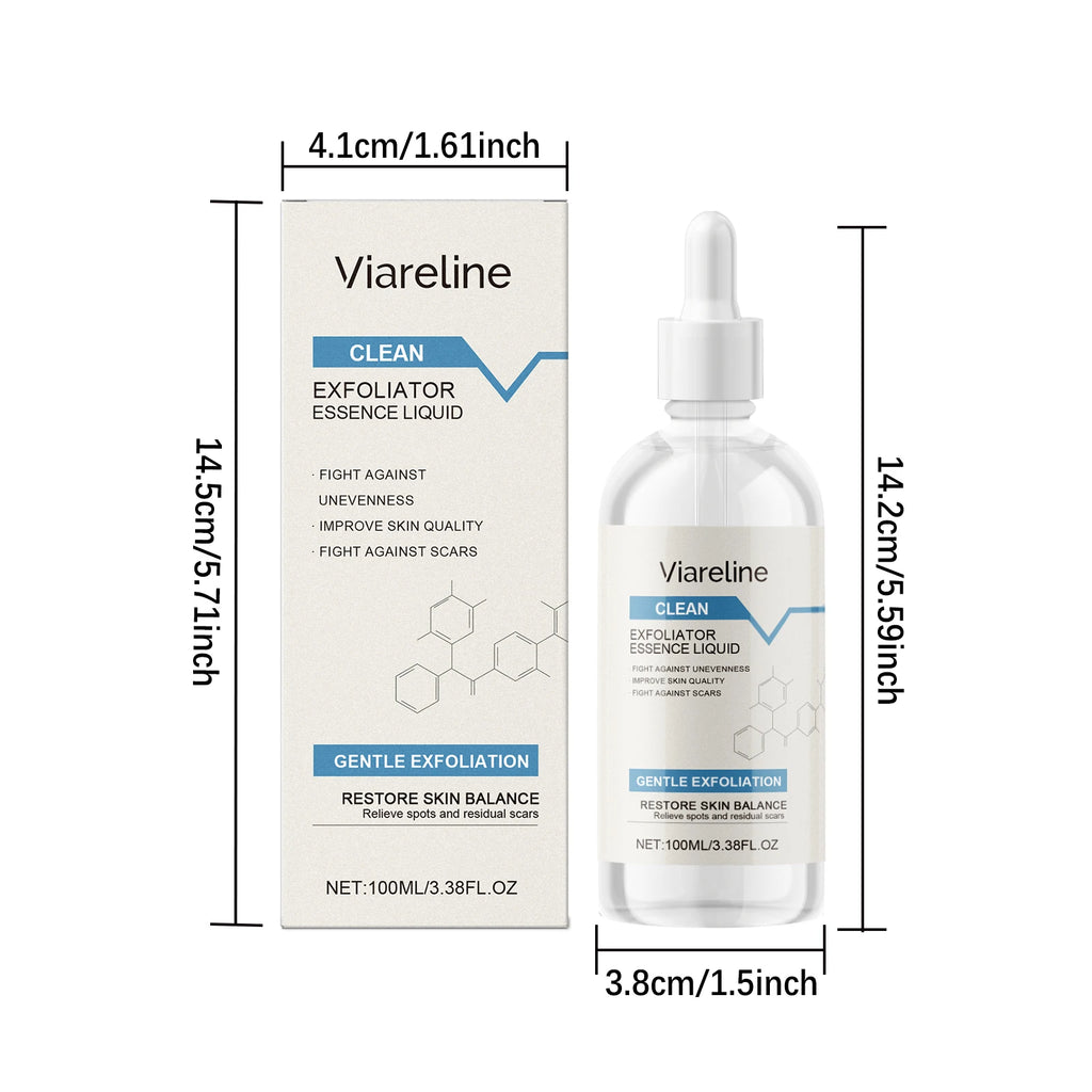 Viareline Exfoliating Face Serum Improve Smoothness Glowing Skin Tone Remove Dead Skin Enhance Skin Texture Soothing Face Serum Oasis Select