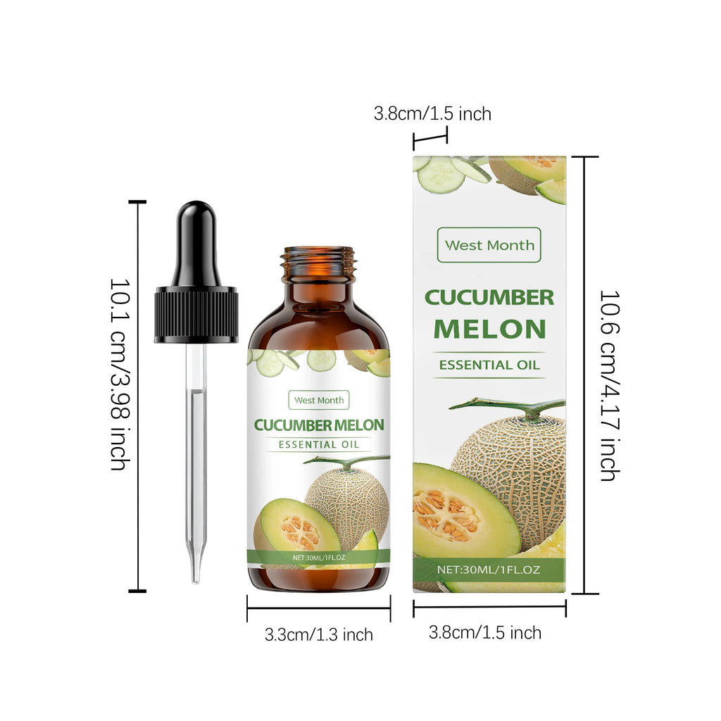 30ML Cucumber Melon Essence Oil Deep Moisturizing Enhance Smoothness Relaxing Muscle Lasting Fresh Fragrance Soothing Body Oil Oasis Select