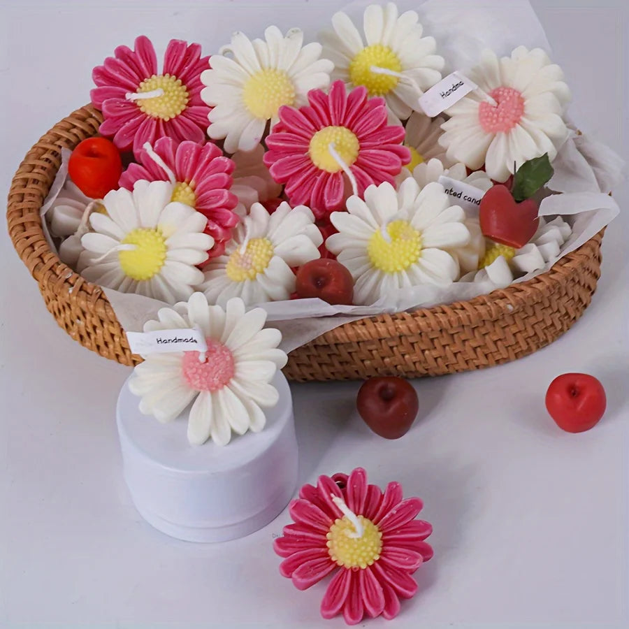 1pc 3D Daisy Flower Silicone Candle and Plaster Mold - DIY Resin and Clay Handmade Soap Crafting Home Decor Oasis Select
