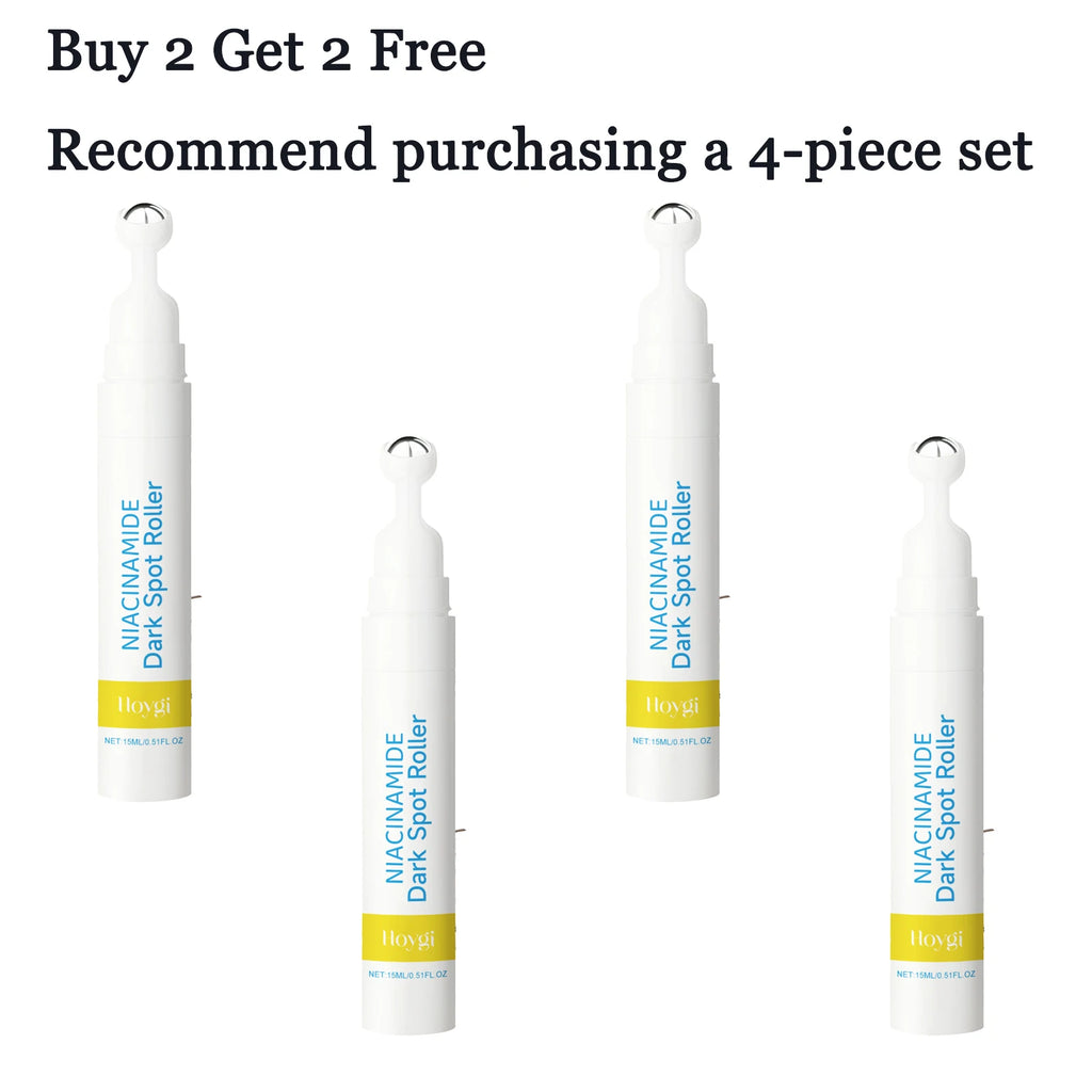 15ML Niacinamide Face Serum Roller Deep Moisturizing Improve Skin Texture Smoothing Quick Absorbed Nourishing Glowing Non-sticky Facial Serum Oasis Select 4 pcs United States