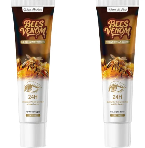 Firming Bee Venom Eye Cream for Under Eye Bags & Dark Circles,Moisturizer with Hyaluronic Acid & Collagen, All Skin Types Oasis Select YELLOW 20g