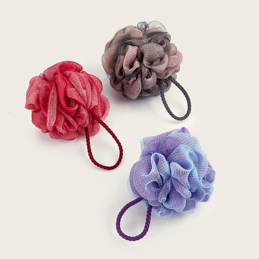 Shower Mesh Sponge Bath Puffs Bubble Ball Exfoliating Bath Sponge Body Scrubber Soft Cleanser Skin Scrub Bathroom Accessories Oasis Select