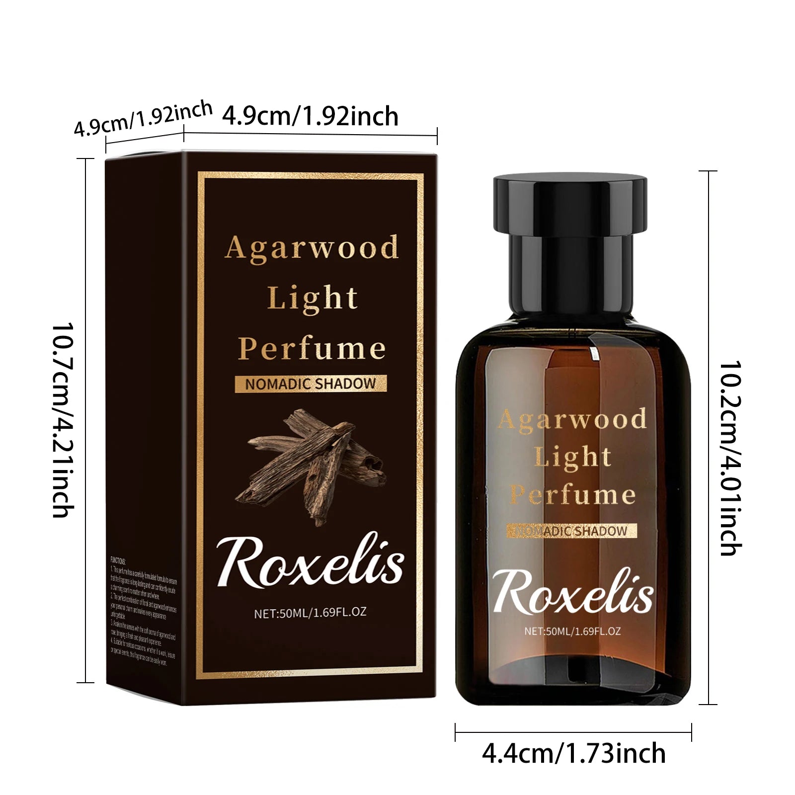 Roxelis Agarwood Light Perfume Woody Fragrance Flirting Lasting Fragrance Daily Dating Enhance Charm Woody Pheromone Perfume Oasis Select