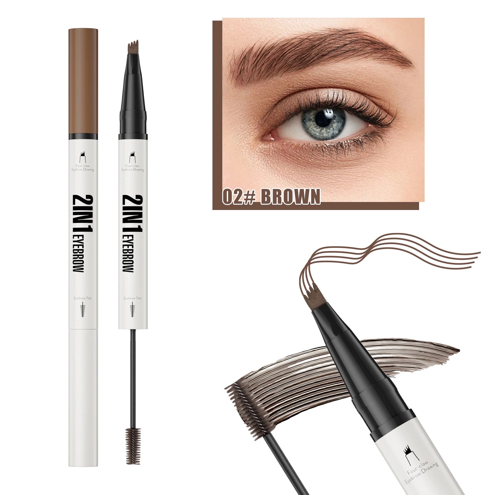 Hello Kiss 4D Microblading Eyebrow Pen – Waterproof Liquid Brow