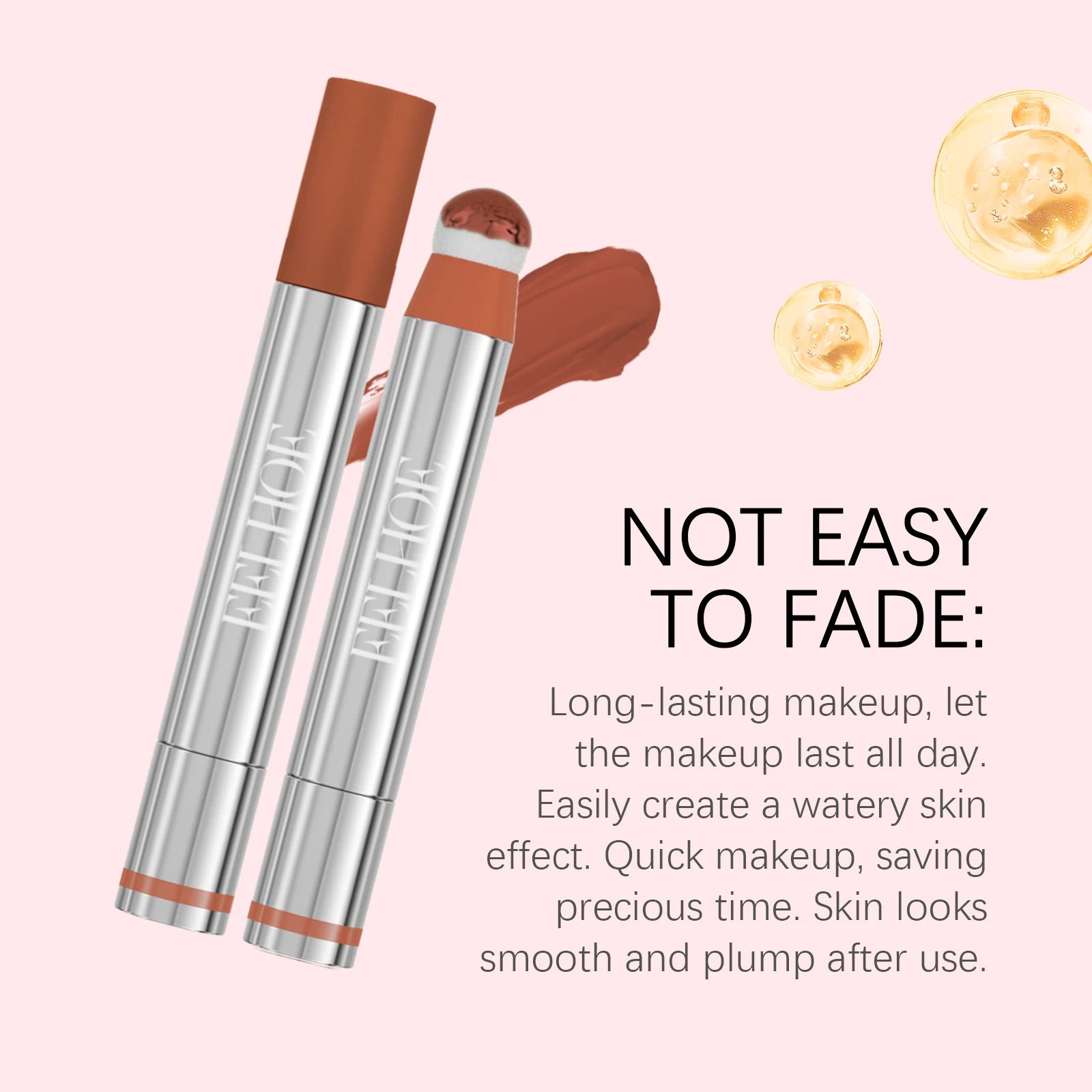 3 Colors Spin Brush Liquid Blush and Lip Gloss Moisturizing Matte Brightening Contour Highlighter Long-wearing Non-fading Makeup Oasis Select
