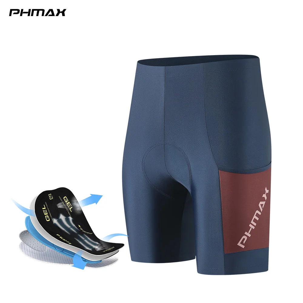 PHMAX Women's Cycling Shorts 5D Gel Padded Road Bicycle Shorts Shock Absorption Quick Dry Summer Bike Shorts for long Distance Oasis Select PW-DK-44502 S
