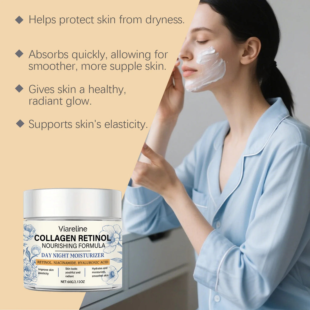 60G Retinol Face Cream Gentle Moisturizing Enhance Skin Elasticity Improve Smoothness Nourishing Anti-aging Glowing Facial Cream Oasis Select