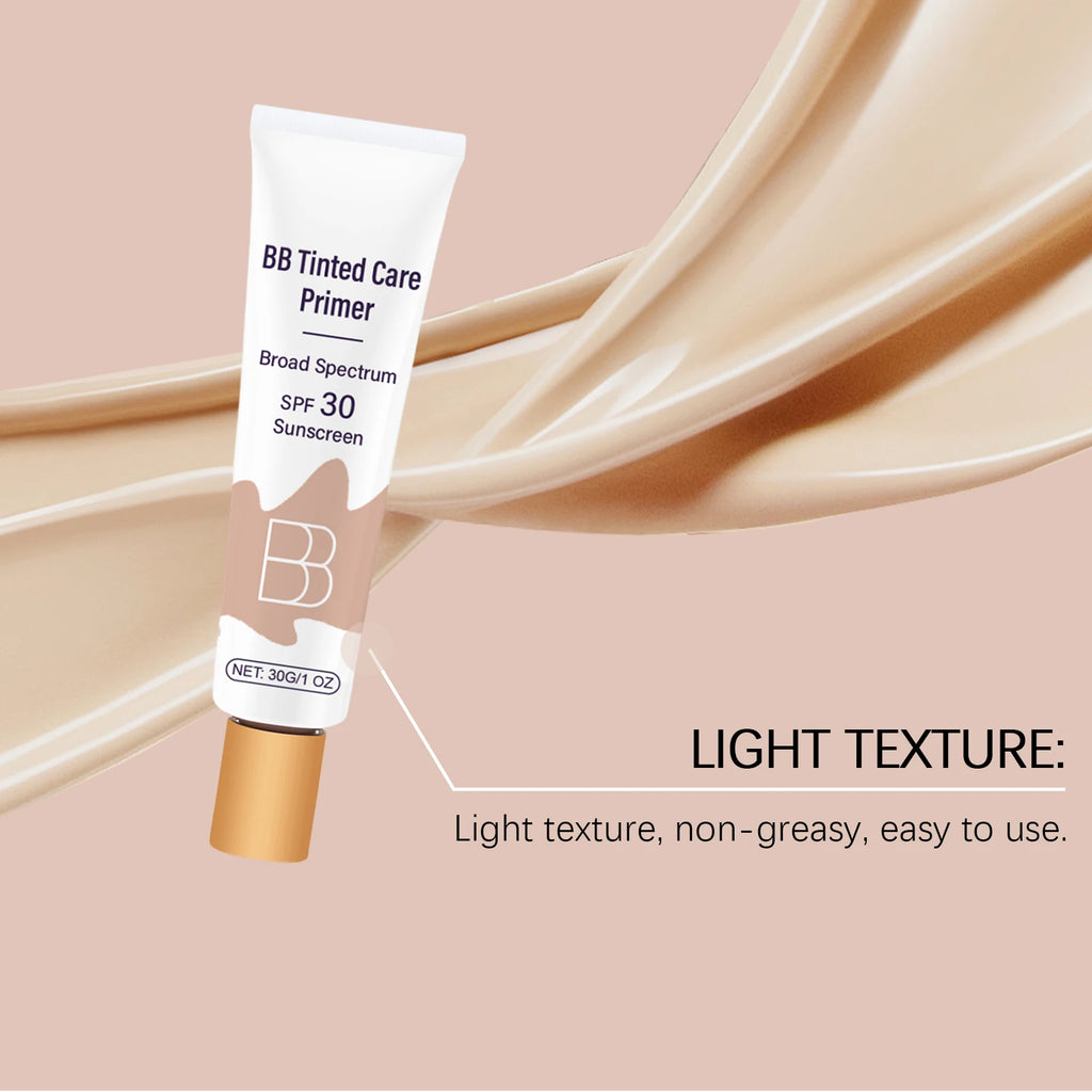 30g Facial BB Cream Moisturizing Blemish Coverage Lightweight Sweatproof Lasting Makeup Daily Protection Tinted for Daily Use Oasis Select