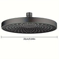 25cm Top Spray Large Water Volume Booster Shower Head Pressurized Single Head Home Bathroom Shower Head Oasis Select Gray