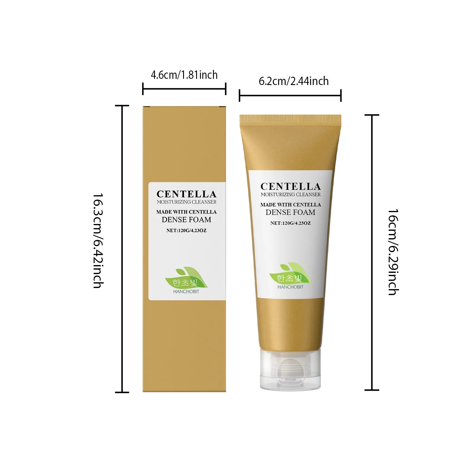 120G Centella Face Cleaner Gentle Remove Pore Dirts Oil Control Moisturizing Non-tight Smoothing Softening Bubble Face Cleaner Oasis Select