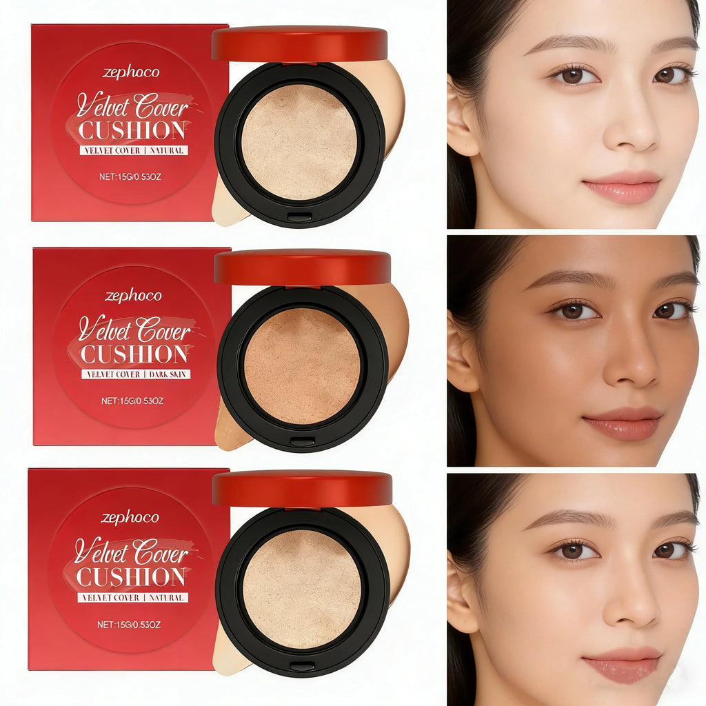 15g Moisturizing Face Foundation Cushion Smoothing High Concealer Oil Control Balance Skin Tone Sweatproof Face Foundation Oasis Select