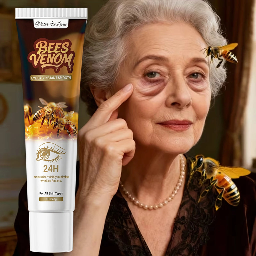 Firming Bee Venom Eye Cream for Under Eye Bags & Dark Circles,Moisturizer with Hyaluronic Acid & Collagen, All Skin Types Oasis Select