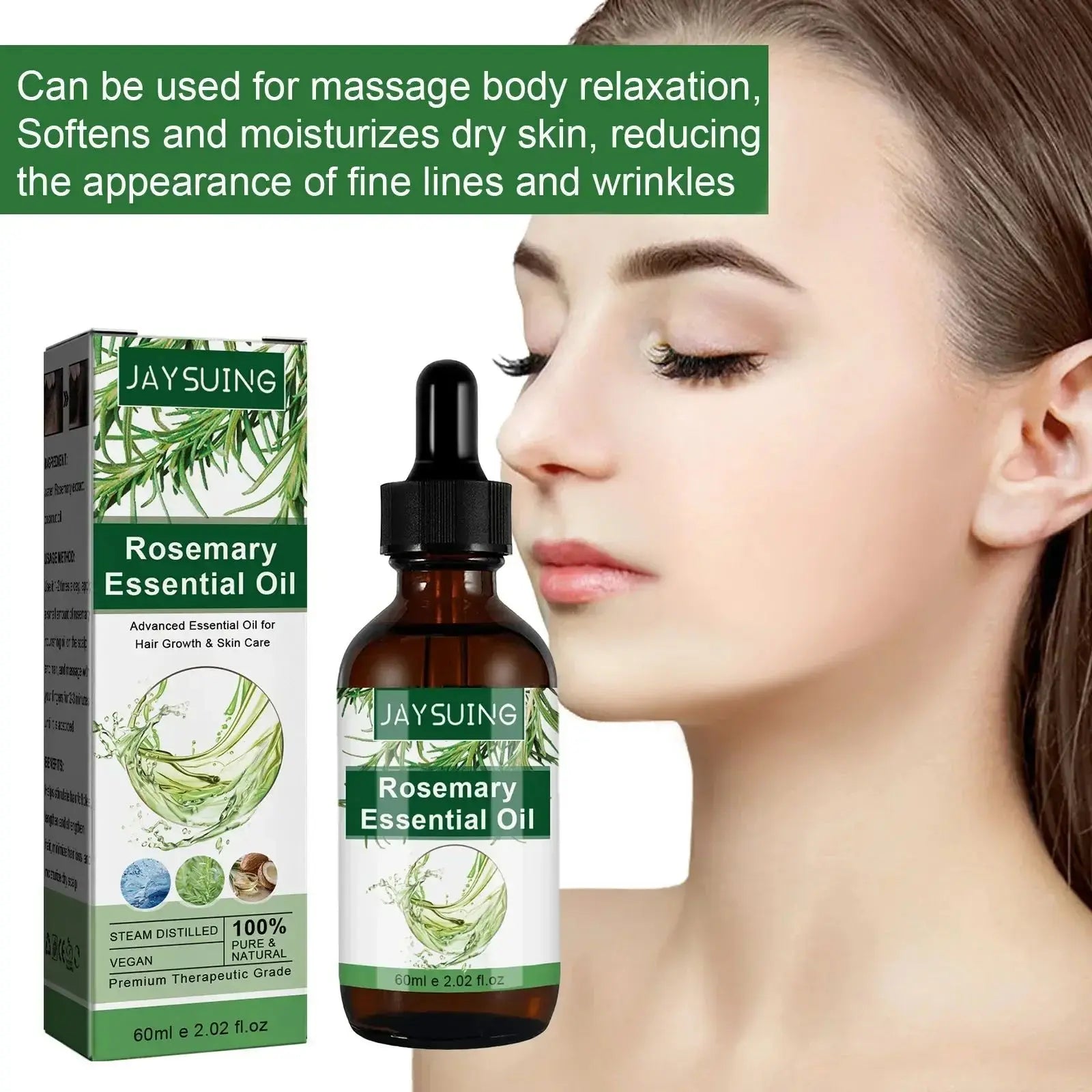 Rosemary Hair Growth Oil – Scalp, Lash & Eyebrow Serum 60ml Hair Growth Oil Oasis Select