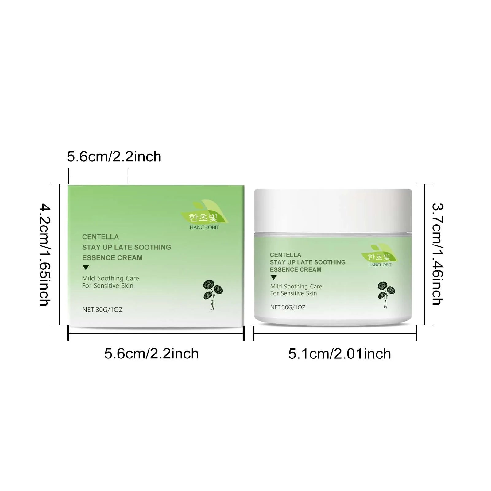 30G Centella Face Cream Deep Moisturizing Enhance Smoothness Improve Skin Texture Soothing Redness Strengthen Barrier Face Cream Oasis Select