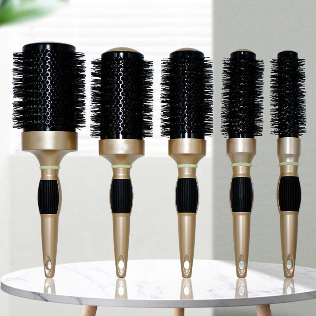 Thermal Round Barrel Hair Brush – Nylon Salon Styling Comb Round Barrel Hair Brush Oasis Select