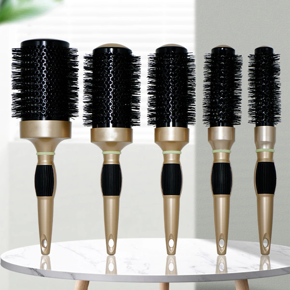 Thermal Round Barrel Hair Brush – Nylon Salon Styling Comb Round Barrel Hair Brush Oasis Select