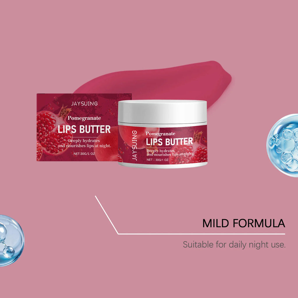 30G Pomegranate Lip Mask Deep Moisturizing Improve Roughness Smoothing Remove Dead Skin Fade Fine Lines Soothing Discomfort Softening Night Care Lip Mask Oasis Select