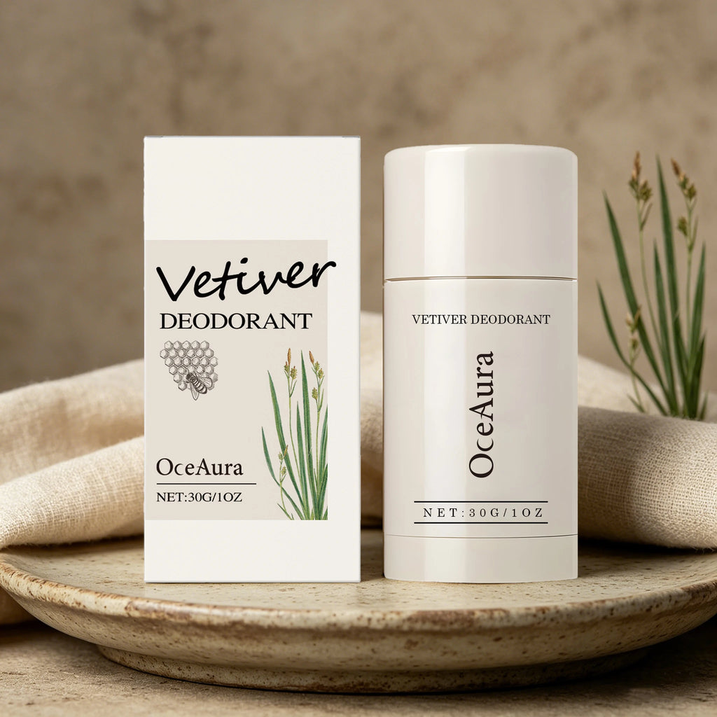 30G Vetiver Body Deodorant Stick Gentle Fresh Scent Non-irritating Eliminate Bad Odor Cleaning Pore Natural Body Deodorant Stick Oasis Select
