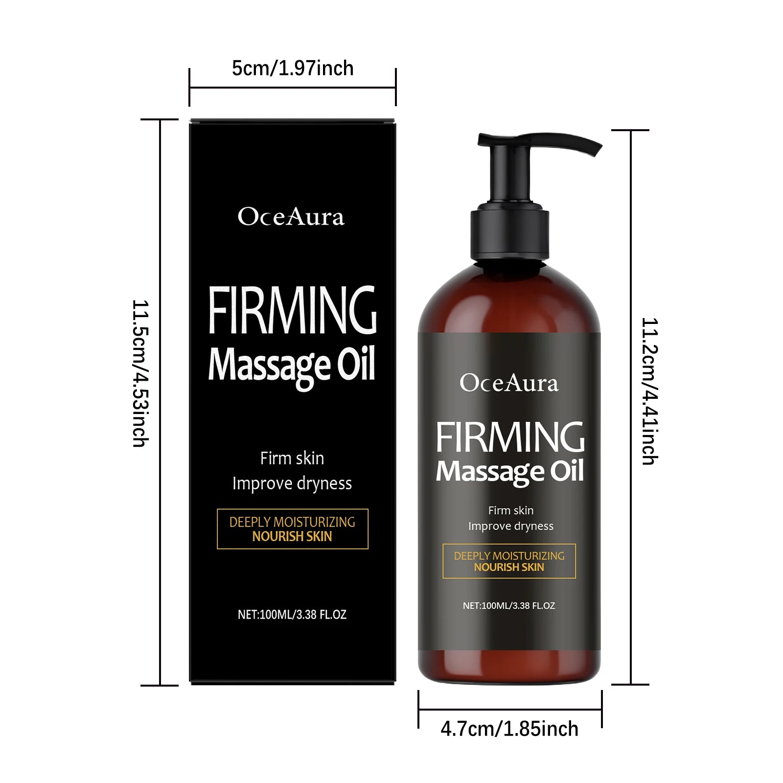 100ML Body Moisturizing Oil Deep Nourishing & Repair Skin Improve Skin Elasticity Enhance Smoothness Refreshing Body Essence Oil Oasis Select