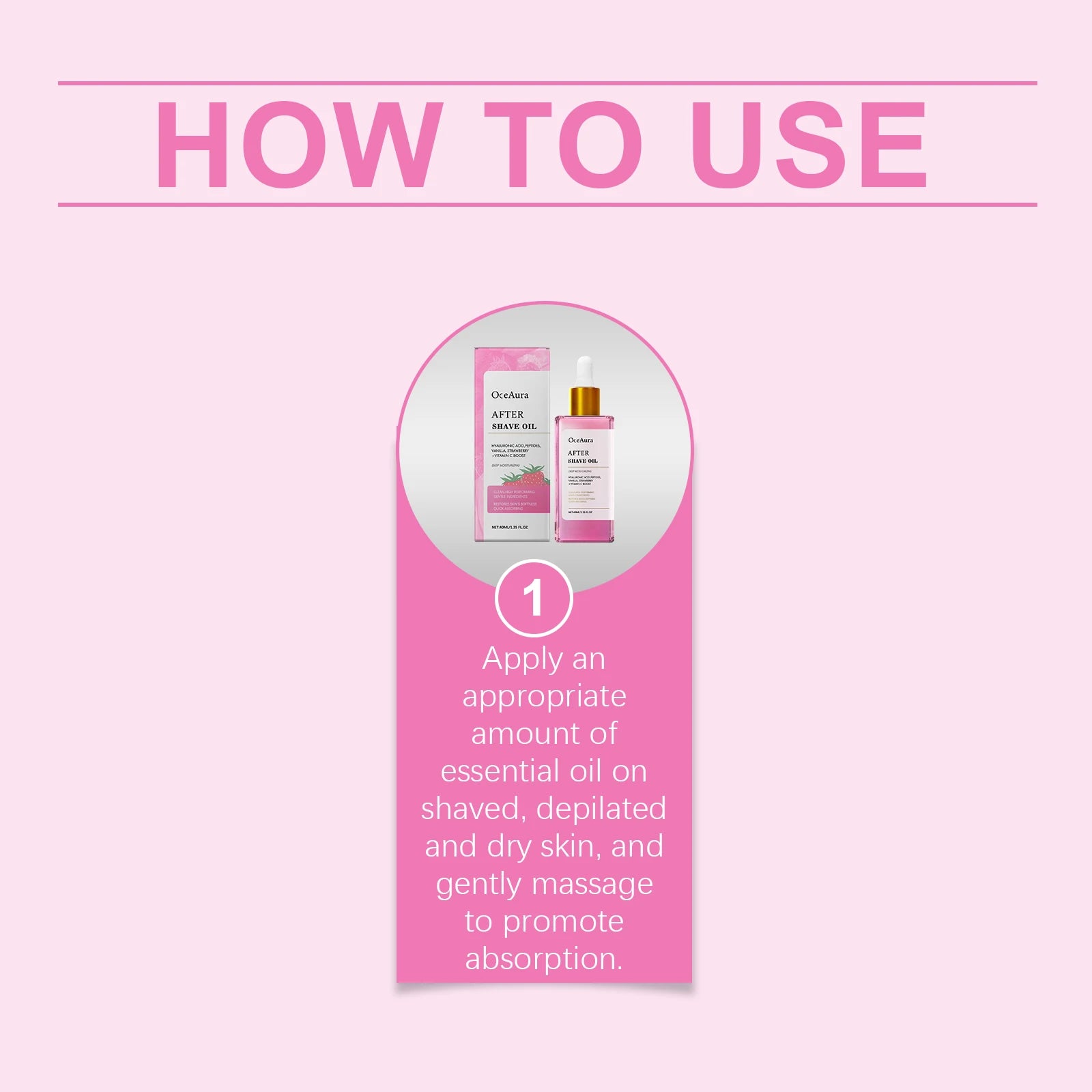 40ML Strawberry After-shaving Essence Oil Deep Moisturizing Non-greasy Smoothing Relief Discomfort Skin Protection Daily Care Oasis Select