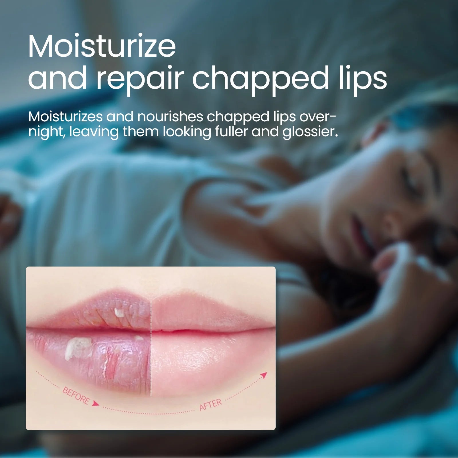 20g Peach Lip Sleeping Mask Deep Moisturizing Repairing Chapped Lips Nourishing Gentle Remove Dead Skin Enhance Smoothness Lip Care Mask Oasis Select