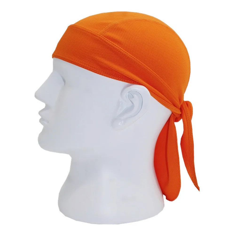 Quick-Dry Cycling Cap & Headband Bandana | UV Protection Cycling Headband Cap Oasis Select orange
