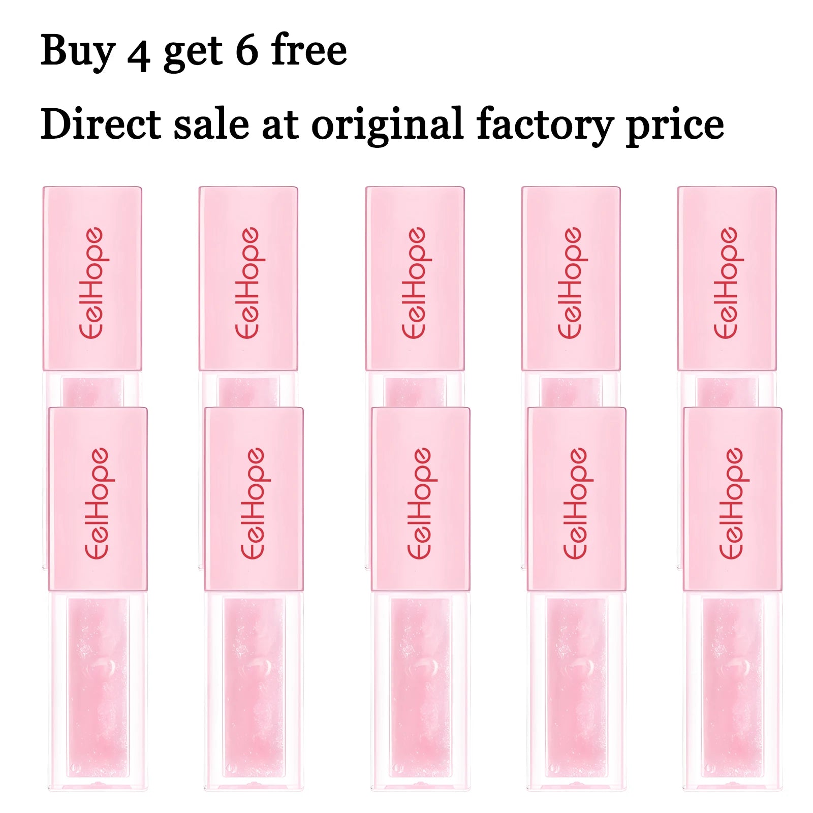 4ML Lip Gloss Moisturizing Reduce Lip Lines Improve Skin Texture Lasting Bright Color Restoring Gloss Non-sticky Beauty Makeup Lip Balm Oasis Select 10 pcs United States