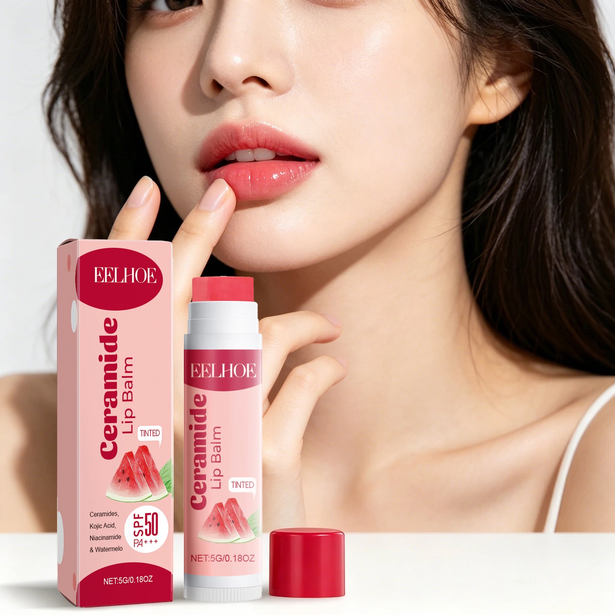5G Watermelon Lip Balms Moisturizing Fade Fine Lines Nourishing Enhance Smoothness Repairing Damaged Skin Improve Gloss Non-greasy Lip Plumping Balm Oasis Select
