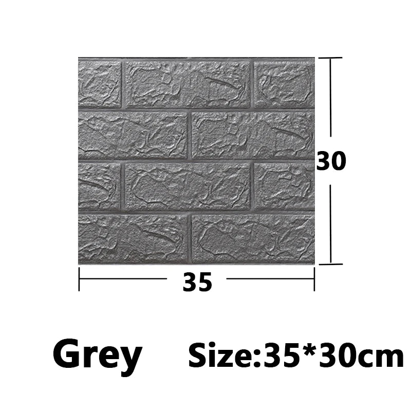 1-30Pcs 35x30cm Wall Panels Stickers Wallpaper Background Decoration Bedroom for Living Room DIY 3D Waterproof Kitchen Home Oasis Select sliver 10pcs 35X30cm