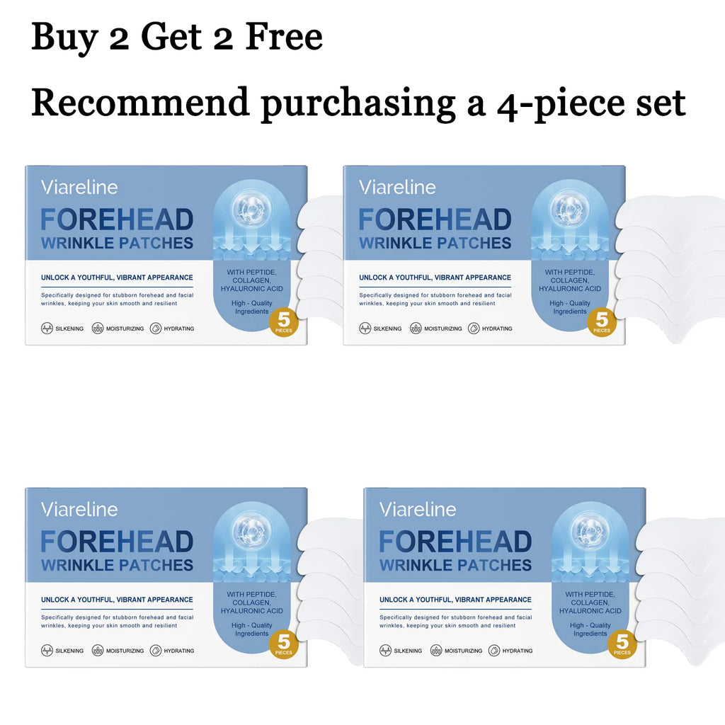 5 PCS Forehead Patches Deep Moisturizing Firming Lifting Fade Fine Lines Remove Wrinkles Enhance Smoothness Forehead Care Mask Oasis Select 4 boxes United States