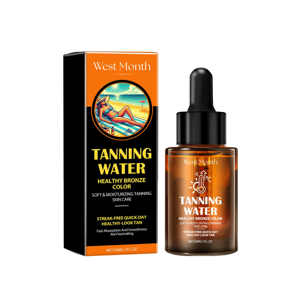 30ml Body Tanning Serum Summer Outdoor Moisturizing Sunless Tanning Enhance Health Gloss Smoothing Natural Bronze Wheated Non-sticky Tanning Serum Oasis Select 30g United States