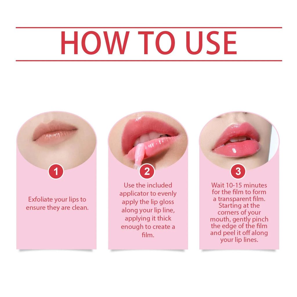 Multi Color Peel Off Lip Gloss Gentle Moisturizing Remove Dead Skin Fade Lip Lines Enhance Gloss Nourishing Plumper Lip Gloss Oasis Select