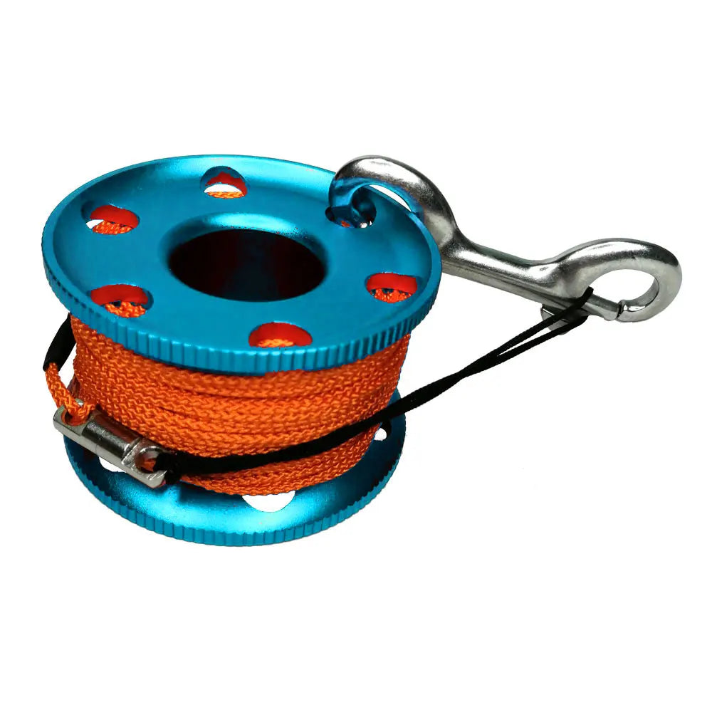 30M Line Scuba Diving Finger Reel Spool 110cm SMB Safety Sausage Diving Safety Kit for Underwater Diver Snorkeling Cave Oasis Select