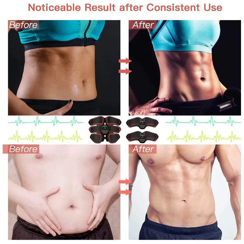 Exercise Machine Slimming Belts Weight Loss Products EMS Electrostimulator ABS Trainer Abdominal Muscle Stimulator for Men Women Oasis Select