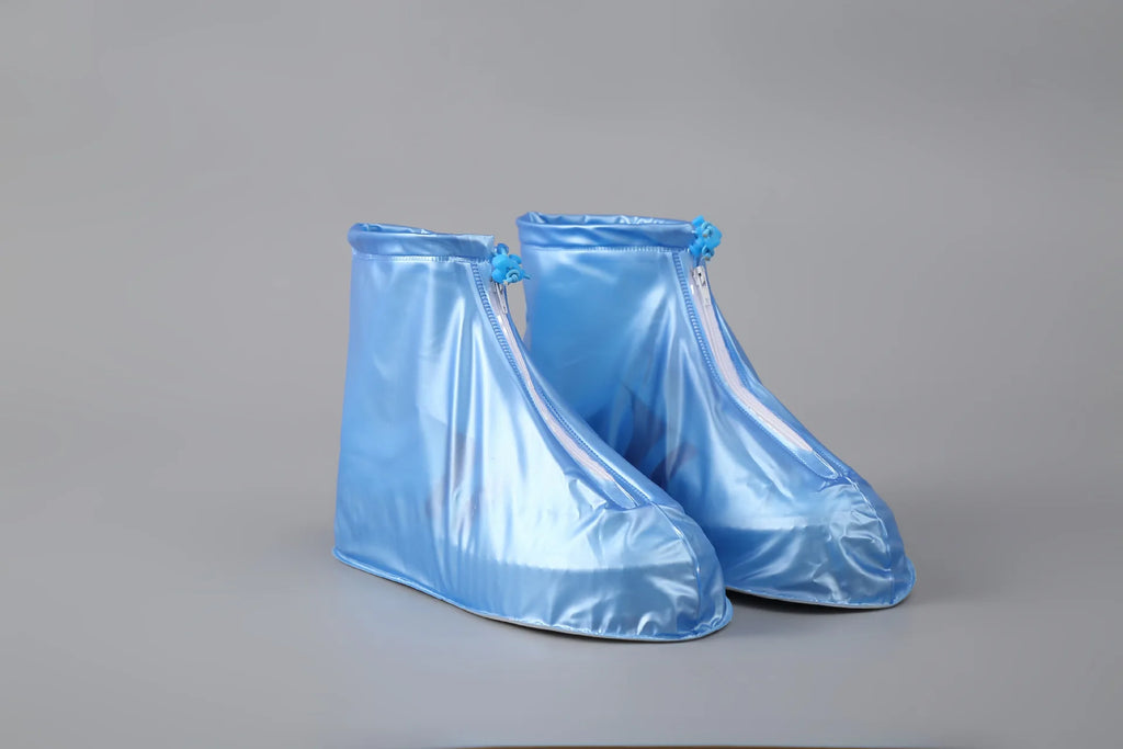 Thickened wear-resistant protection adult travel rain proof shoe cover men's and women's outdoor fashion waterproof shoe cover Oasis Select S 35-36 blue