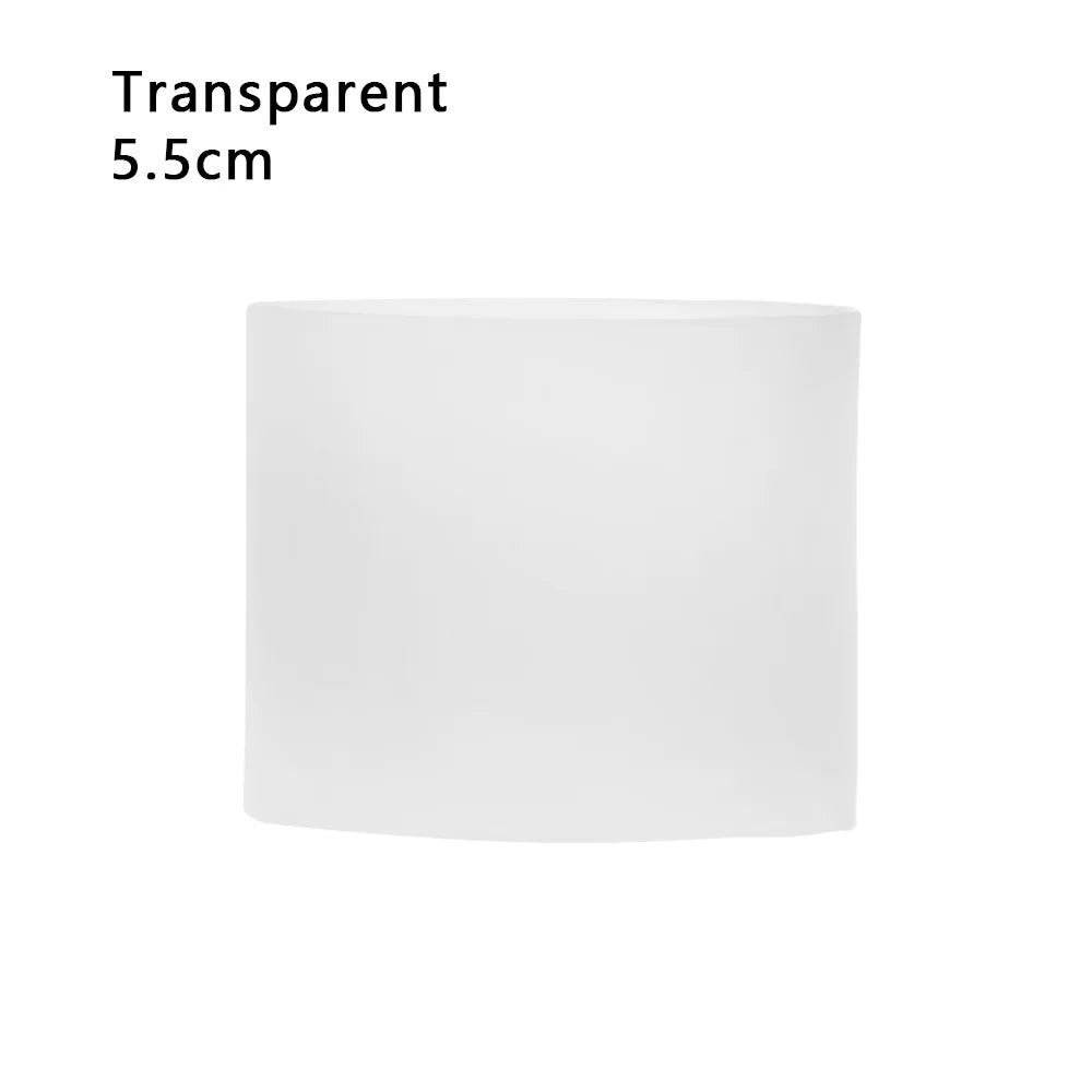 Silicone Non-slip Mug Sleeve Glass Bottle Cover Cup Sleeve Heat Insulation Bottle Sleeves For Mugs Ceramic Coffee Cups Wrap Oasis Select Transparent-5.5cm
