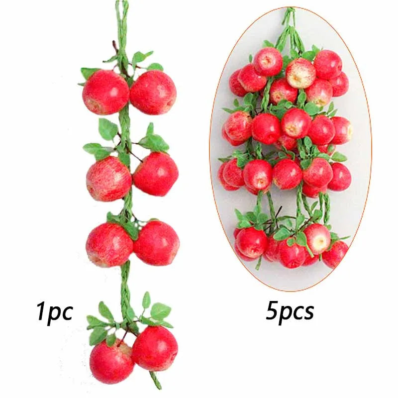 Artificial Simulation Food Vegetables Fake Chili Pepper Fruits Grapes Photography Props For Home Decoration Christmas Wall Decor Oasis Select Apple