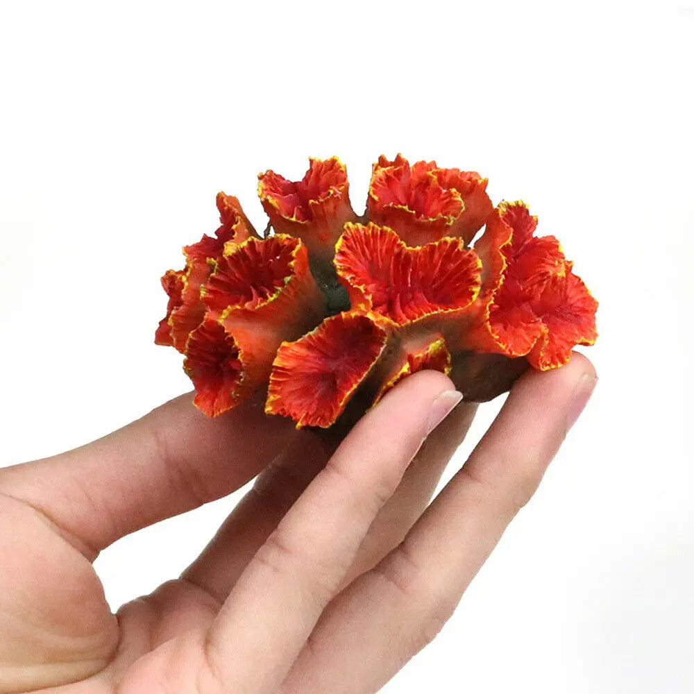 Artificial Coral Fish Tank Decoration Emulates Starfish Resin Reef Landscape Aquarium Decoration Craft Tabletop Decoration Oasis Select