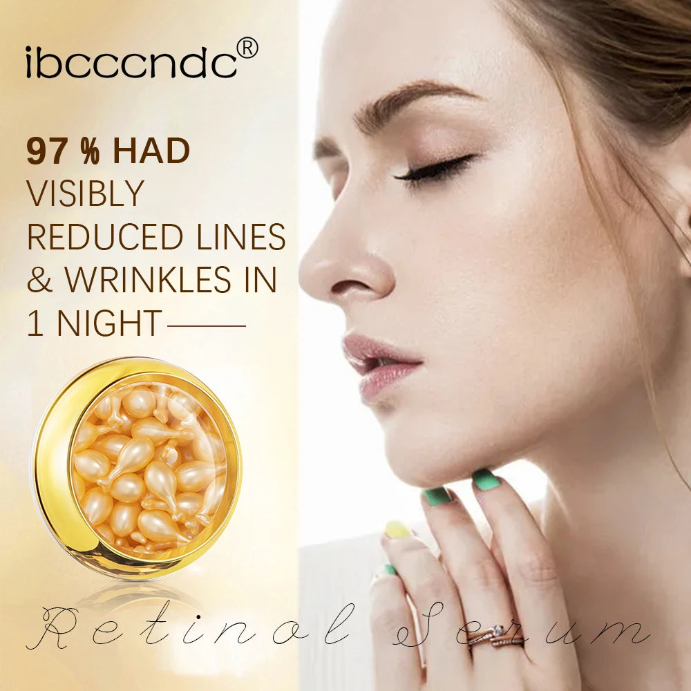 Retinol Capsule Essence Facial Brighten Serum Moisturizing Nourishing Anti-Wrinkle Vitamin E Face Serum Hyaluronic Acid Skincare Oasis Select