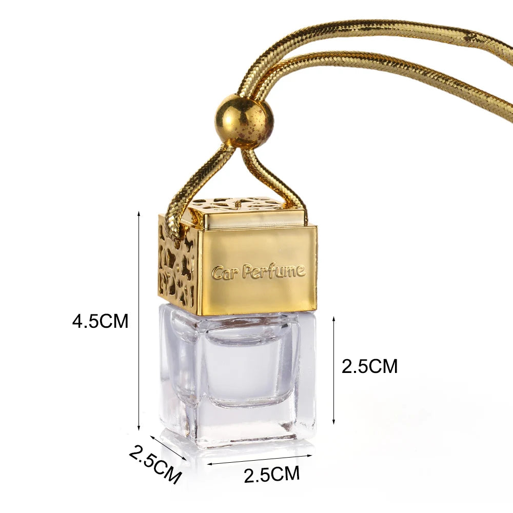 Car Perfume Bottle Perfume Pendant Household Storage Bottle Air Freshener with Flower for Essential Oils Auto Ornament Oasis Select 1