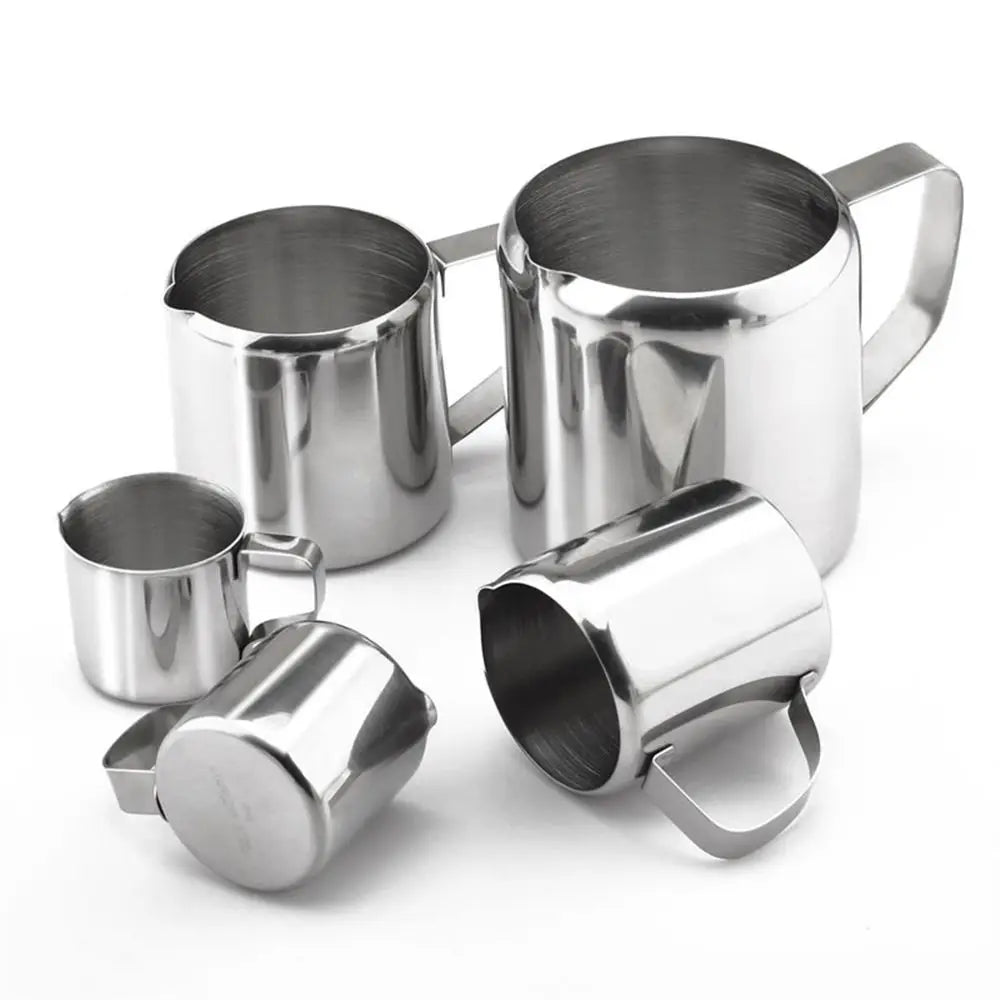 5size Durable Stainless Steel Coffee Cream Pitcher Cup Milk Frothing Jug Latte Art Spout Pitcher Home & Kitchen Tool Oasis Select
