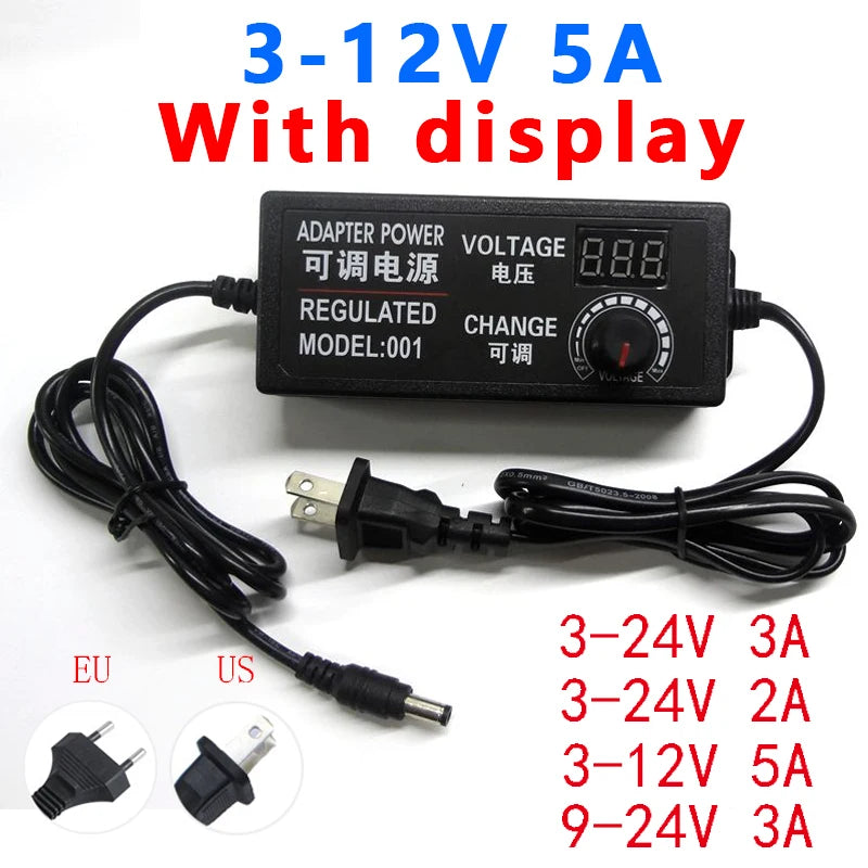 AC DC Power Supply Adjustable 3V 5V 9V 12V 24V 36V 1A 2A 5A 10A Led Power Supply Adapter 12 24 220 V Volt Transformer 5V 12V 24V Oasis Select