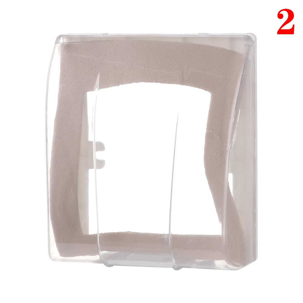 Transparent 86 Type Switch protective Cover Switch Splash Box Power Outlet Box Socket Waterproof Box For Kitchen Toilet Bathroom Oasis Select without spring