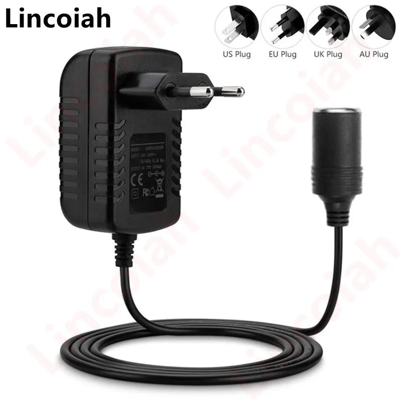 AC 110V/220V DC 12V 2A for Car Cigarette Lighter Power Adapter Socket 220V to 12 V Volt Charger Converter Home Parts Oasis Select 12V 2A 24W Cigarette Lighter EU