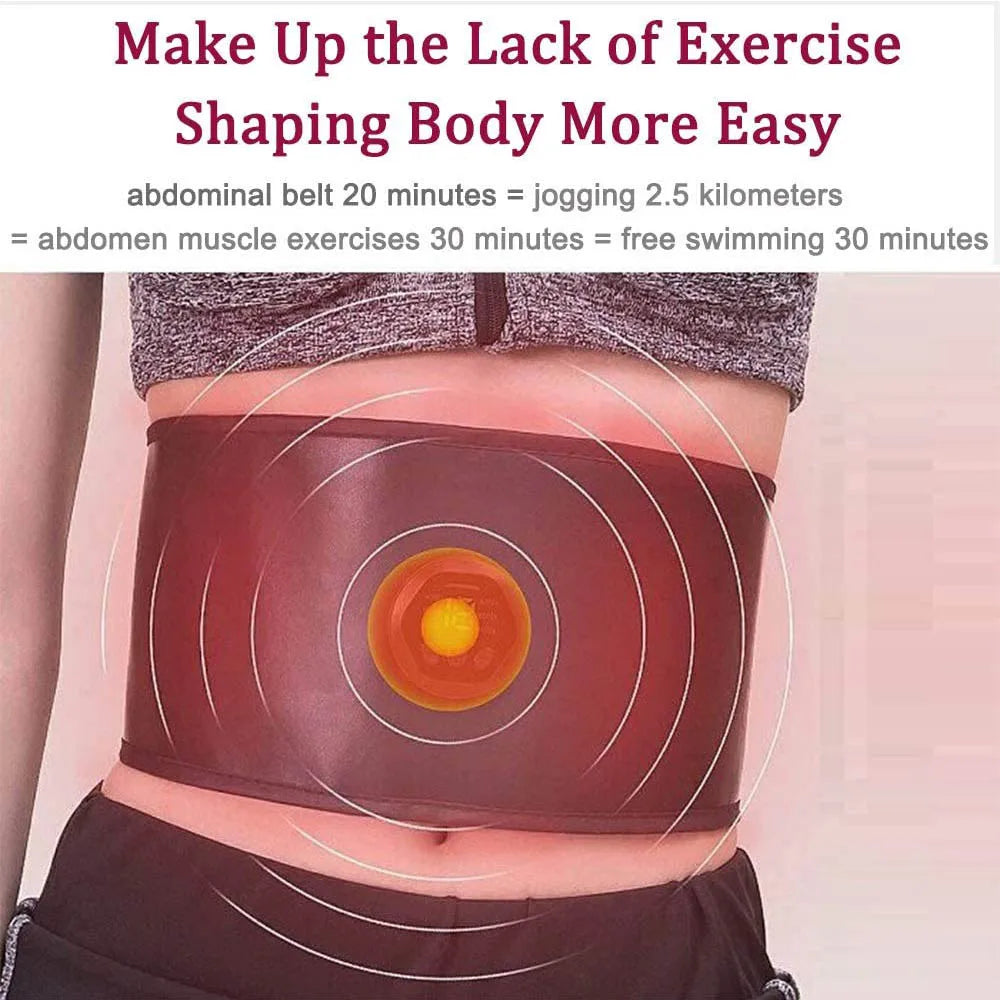Muscle Stimulation Belt Electric ABS Stimulator Trainer EMS Abdominal Exerciser Toning Belts Fitness Training Gym Workout Oasis Select