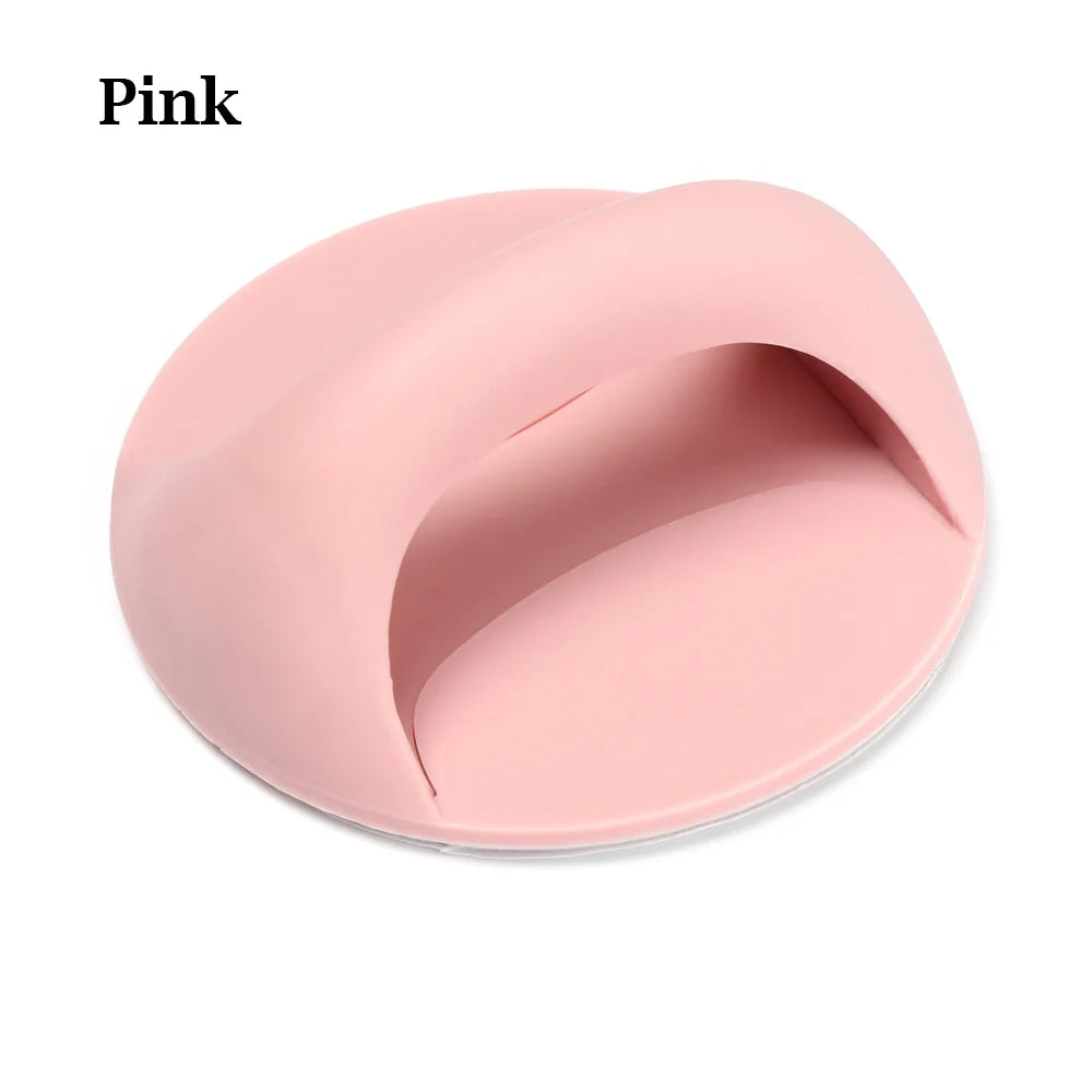Round Auxiliary Knobs Cabinet Suction Cup Handle Window Sliding Door Self-adhesive Wardrobe Pulls Refrigerator Handle Oasis Select Pink