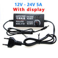 AC DC Adjustable Power Supply 3V 5V 9V 12V 15V 18V 24V Switching Power Supply Adapter Transformer 220V To 12V 24V 12 24 V Volt Oasis Select 12V - 24V 5A US Plug