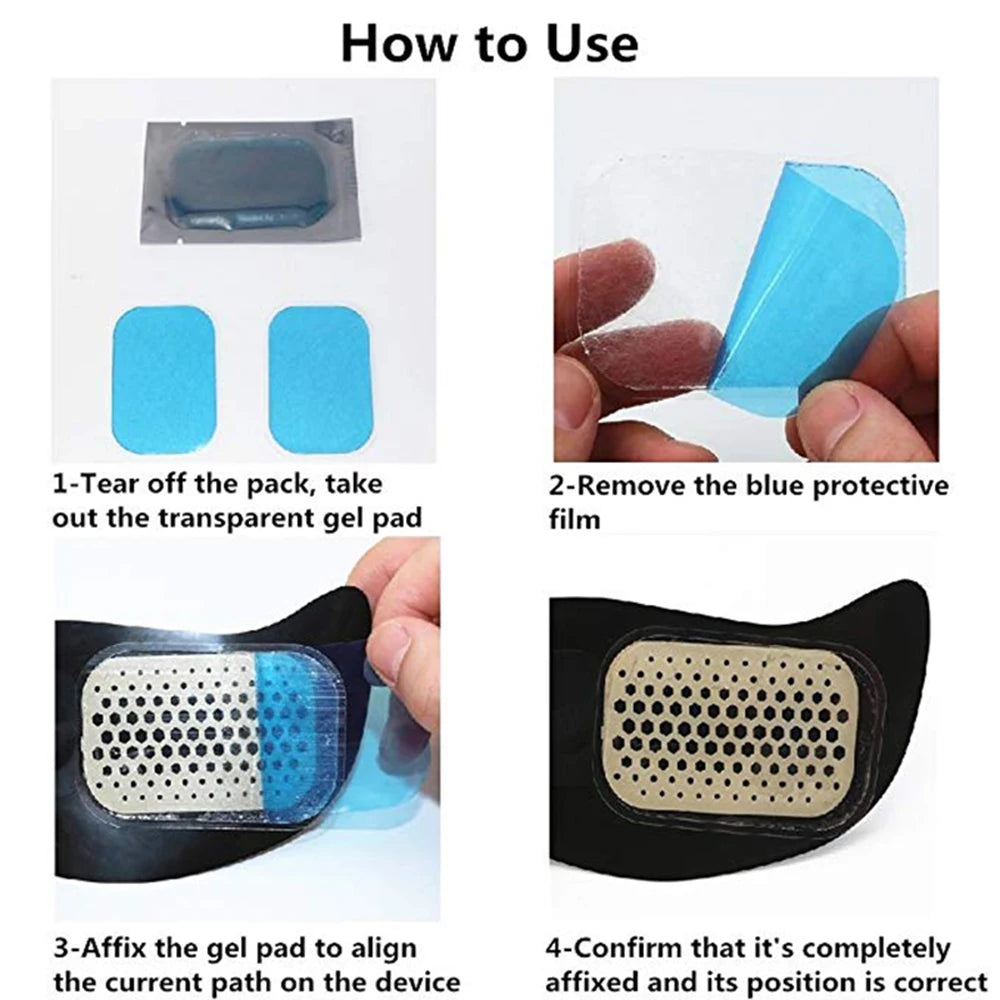 50PCS EMS Gel Pads Replacement Pads ABS Abdominal Stimulator Accessories Ab Trainer Muscle Toner Toning Belt Gel Sheets Oasis Select